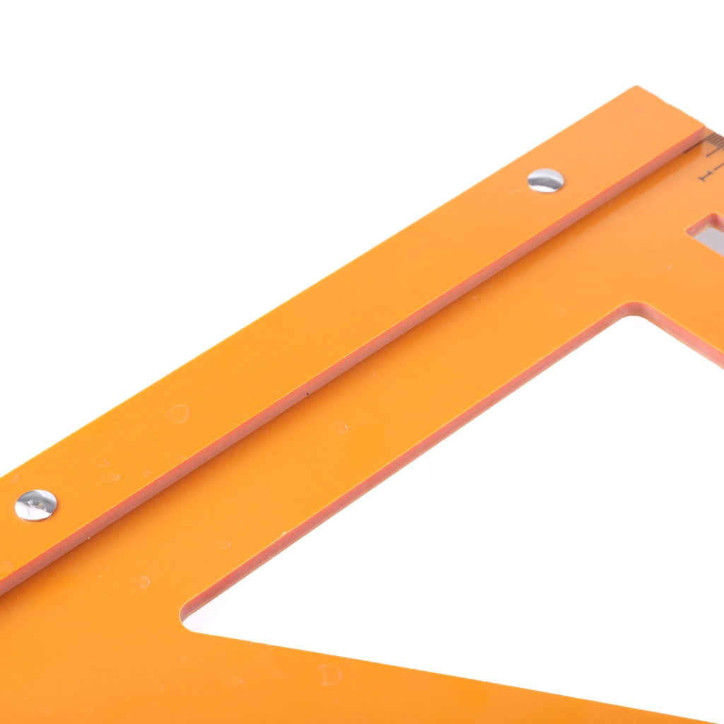 Woodworking Tool Ruler 3D Measuring Ruler Protractor Scribing Ruler Hole Positioning Marking Ruler