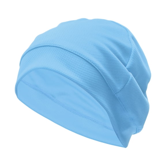 Cycling Hat Sweat Wicking, Breathable Helmet Liner Baiku Silk Mesh Fabric Sky Blue 29x14cm/11.42"x5.51" 1 Pcs