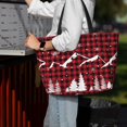 thumbnail image 7 of Balery Christmas Tree Buffalo Plaid Beach Travel Bag - Water-Resistant, Large Capacity Lightweight Tote with 7 Pockets for Women and Men - Perfect for Beach, Pool, Gym, and Travel, 7 of 7