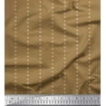 thumbnail image 1 of Soimoi Brown Viscose Chiffon Fabric Stripe & Triangle Geometric Print Fabric by the Yard 42 Inch Wide, 1 of 3