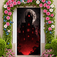 thumbnail image 6 of Gothic Haunted Castle Banner Full Moon Spooky House Halloween Decor for Haunted House Party Halloween Event Spooky Celebration, 6 of 9