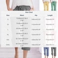 thumbnail image 3 of SYMOID Hot Pink Gingham Capri Pants for Women 100% Cotton Elastic Waist with Pockets and Drawstring Casual Summer Lounge Pants S-XXXL,Size M, 3 of 7