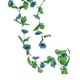 thumbnail image 3 of Guirnalda de girasol artificial de 18 cabezas, simulación de flores, vid, colgante de pared, plástico, flor falsa, ratán, azul oscuro seitruly HA8325-05B, 3 of 6