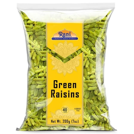 Rani Green Raisins 7oz (200g) ~ All Natural | Gluten Friendly | NON-GMO | Kosher | Vegan | Product of USA