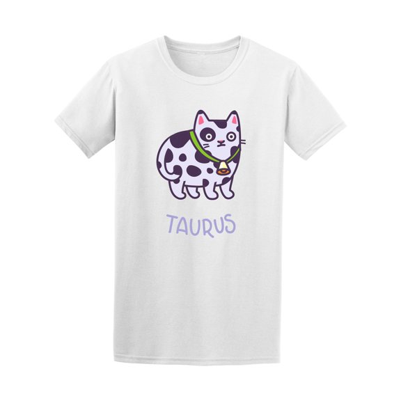 Cartoon Cow Cat Zodiac Taurus Men's Tee - Image by Shutterstock