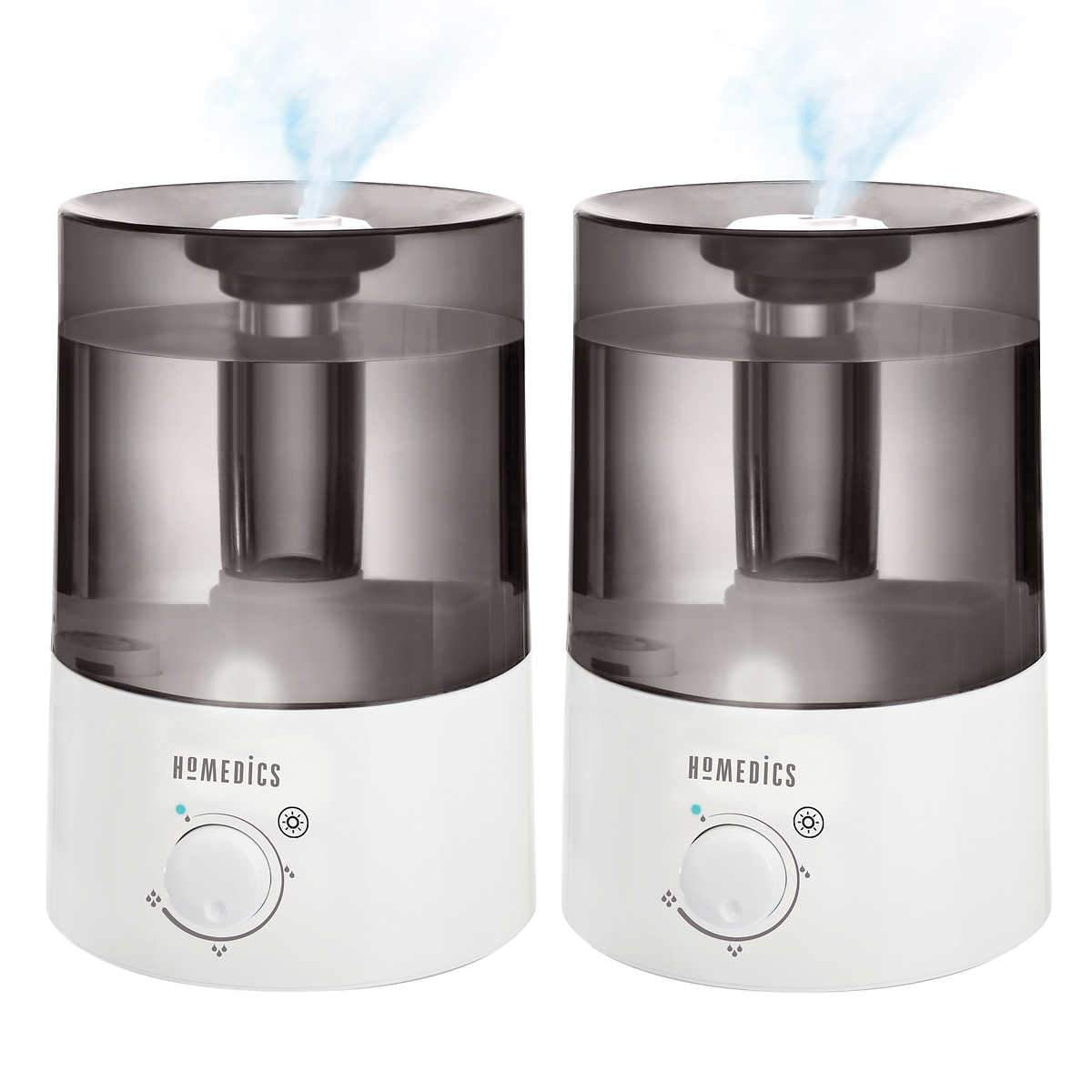 HoMedics TotalComfort Ultrasonic Cool Mist Humidifier, 2-pack - Walmart