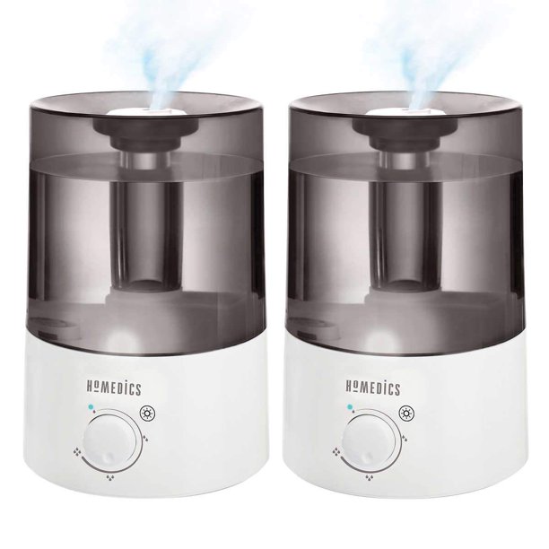 HoMedics TotalComfort Ultrasonic Cool Mist Humidifier, 2-pack - Walmart