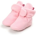 thumbnail image 6 of Unisex Newborn Baby Cotton Booties Non-Slip Sole for Toddler Boys Girls Infant Winter Warm Fleece Cozy Socks Shoes, 6 of 7