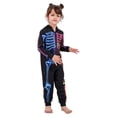 thumbnail image 4 of Bullpiano Matching Family Pajamas Sets Holiday Halloween Hooded One-Piece PJS Family Skeleton Jumpsuit, 4 of 9