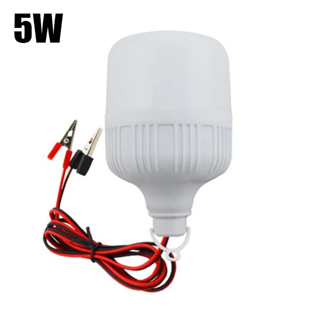 Lámpara LED portátil de cc 12V, 5W, 9W, 15W, Bombilla de punto, filamento portátil para exteriores, tienda de campaña, suministros de luz colgante para pesca nocturna