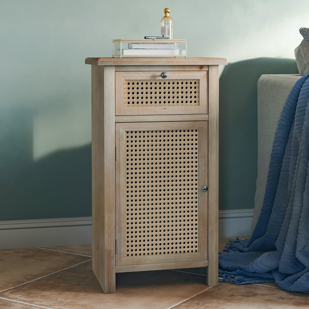 COZAYH FullAssembled Nightstand Sofa End Table, 1 Drawer 1 Door