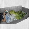 thumbnail image 6 of Wizard Soft Flannel Fleece Throw Blanket, Witchcraft School and Wizard Castle in Woods Replica in Japan Picture Print, Cozy Plush for Indoor and Outdoor Use, 50" x 70", Green Blue Beige, by Ambesonne, 6 of 6