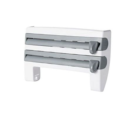 

Kitchen Multifunctional Storage Rack With Cutter Cling Film Storage Rack Clothing & Wardrobe Storage
