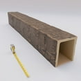 thumbnail image 6 of Ekena Millwork 3 1/2"W x 3 1/2"H x 120"L 3-Sided (U-Beam) Reclaimed Axed Cut HeritageTimber Faux Wood Ceiling Beam, Kona Brown, 6 of 12