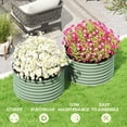 thumbnail image 6 of Outsunny Galvanized Raised Garden Bed, Set of 2 Planter Box with Safety Edging, Easy-to-assemble, Light Green, 6 of 9