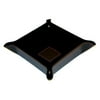 Bey-Berk International Change/Valet Tray, Black Leather, T.P.