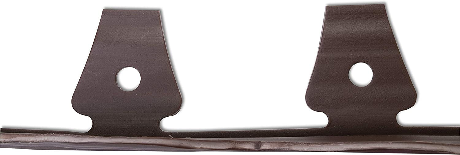 EasyFlex Plastic Brown Scalloped Landscape Edging Kit