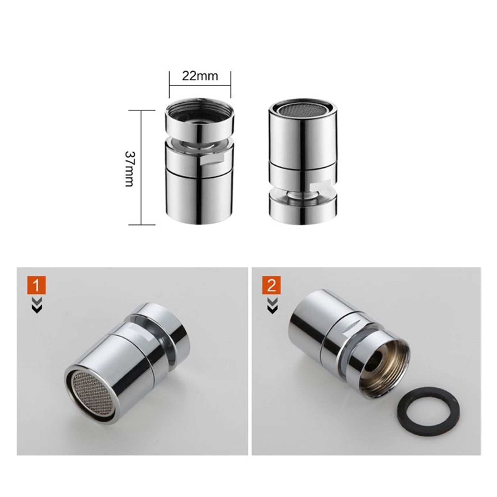 Faucet Nozzle Aerator Rotate Swivel Faucet Nozzle Water Filter Adapter Water Diffuser Kitchen Sprayer Supplies Replacement Parts Bathroom ,Water Saving