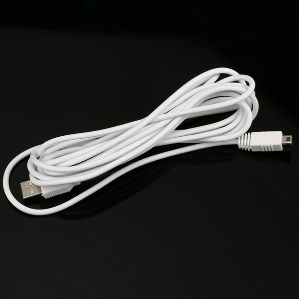 Cargador de energía de datos USB para Nintendo Wii U WIIU Gamepad Controller 3M