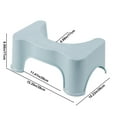 thumbnail image 3 of Squatty Potty Stool for Toilet | Detachable Stackable Bathroom Step Stool | Thickened Plastic Foot Rest for Adults & Kids | Green Blue Red Colors, 3 of 6