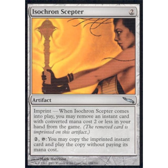 Magic the Gathering - Mirrodin - Isochron Scepter Light Play