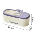 thumbnail image 5 of opvise Thickening Seasoning Box Multi Grids Household Combination Seasoning Container Transparent Lid One-Handed Access Seasoning Bottle Purple, 5 of 7