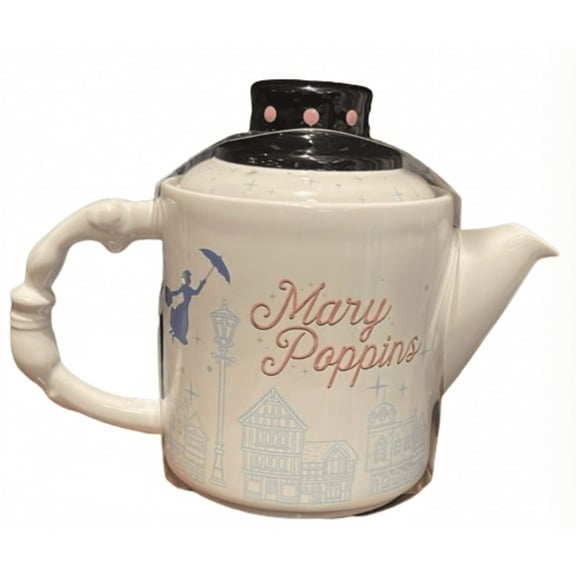 Disney Parks Mary Poppins Teapot United Kingdom EPCOT New With Tag