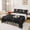 Black Beige 02, variant on Feelyou Graffiti Soccer 67 Number Queen Sheets for Boys, Cool Drip Gloves Queen Sheet Sets, 4pcs, 1 Flat Sheet, 1 Fitted Sheet and 2 Pillowcases