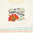 thumbnail image 4 of Inktastic My First Thanksgiving Cute Turkey Girls Baby Dress, 4 of 5