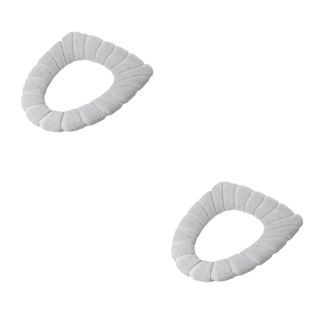 Billuyoard Cubierta de asiento de inodoro Closestool Pads Acrílico Baño Hogar Lavable con agua Alfombrillas para inodoro Accesorios para No.01 2Conjunto