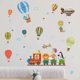 thumbnail image 2 of Cartoon Forest Animal Hot Air Balloon Train Wall Decals Animal Trip Wall Stickers, Children Kids Baby Home Room Nursery DIY Decorative Adhesive Art Wa, 2 of 4