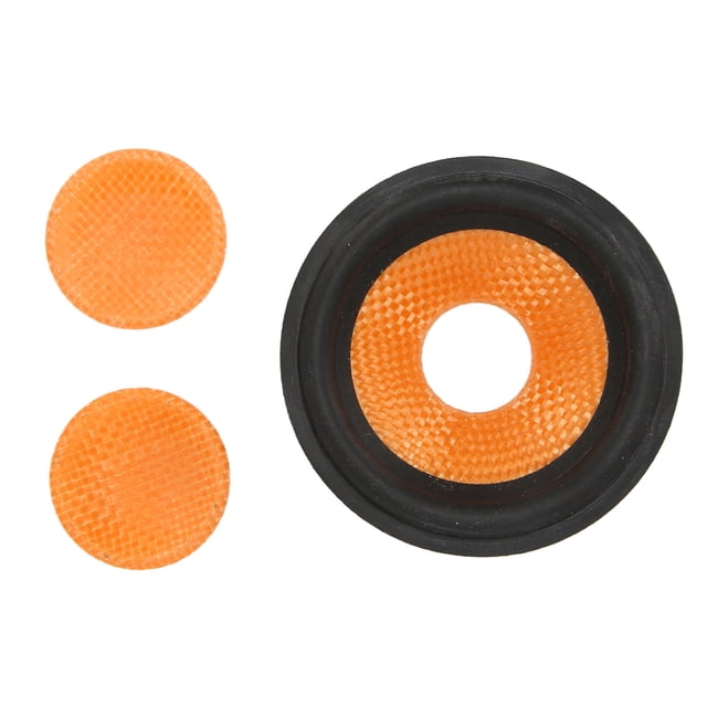 Subwoofer Cones Drum Paper, SmoothHigh Frequency Roll Off Absorb Moisture Paper Speaker Cone Drum Paper Rubber Surround For 3 Inches Loudspeaker