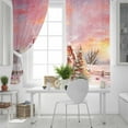 thumbnail image 4 of Hokiten Pink Christmas Blackout Curtains | Light Blocking Print Window Curtains, Watercolor Xmas Tree Snowflake Thermal Insulated Window Drapes for Living Room Kitchen Cafe (2 Panels, 104"W x 84"L), 4 of 7