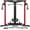 Red home gym system/140lbs Plates, variant on Cable Crossover Machine,Functional Trainer with High and Low Pulley System for Chest Fly, LAT Pulldown and Seated Cable Row Machine, Smith Machine with Cable Crossover for Home Gym