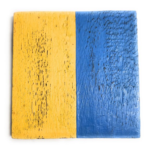 K Nautical Alphabet Wooden Plaque 7" X 7" - Coastal Decor | #skn16017k