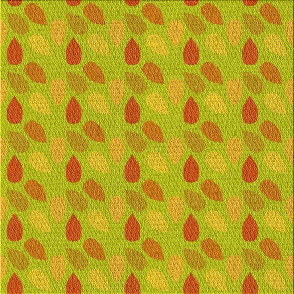 Ahgly Company Machine Washable Indoor Square Transitional Neon Yellow Green Area Rugs, 6' Square
