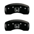 thumbnail image 2 of MGP 4 Caliper Covers Engraved Front & Rear i-Vtec Black finish silver ch Fits select: 2009-2011,2016 HONDA PILOT EXL, 2 of 2