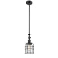 thumbnail image 3 of Innovations Lighting - Bell Cage - 1 Light Stem Hung Tiltable Mini Pendant In, 3 of 7