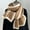 Khaki, variant on UTSJKR Winter Scarfs for Women Super Soft Knitted Chunky Scarves Cold Weather Accessories for Ladies Unisex Scarf 175 Cm Gift for Special Occasions Knit Accessory Beige