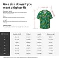 thumbnail image 5 of Balery Tennis Rackets and Balls Camisa Casual de Manga Corta con Botones para Hombre, Texturizada, Estilo Cubano, para Playa, Verano-Small, 5 of 5