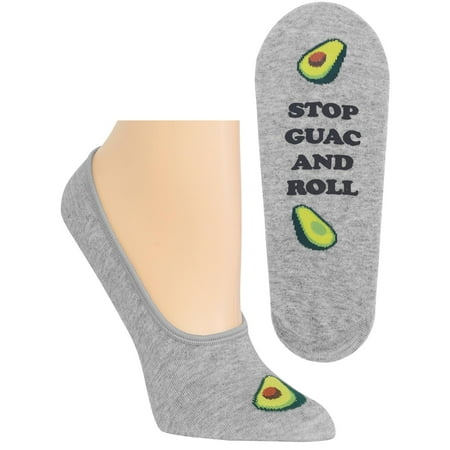 

Hot Sox Womens Stop Guac and Roll Liner Socks Womens Shoe Size 4-10.5