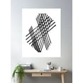 thumbnail image 2 of Abstract Black Grey 61524 Poster Wall Art, Modern Wall Decor For Living Room Bedroom, 8x12 UNFRAMED, 2 of 3