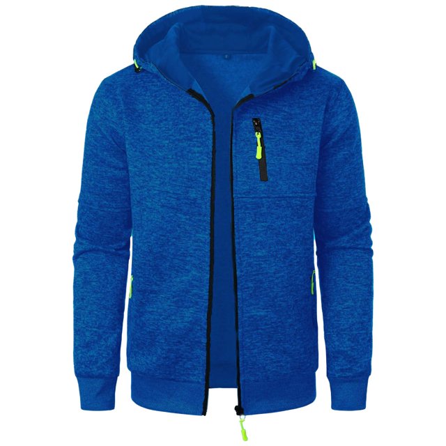 WILLBEST Sudaderas Navideñas Men'S Sports Fitness Leisure Jacquard Hooded Sweatshirt Hooded Jacket Knitted Cardigan Grande