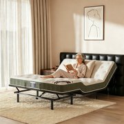 Adjustable Bed Frames Queen with Wireless Remote,Memory Button,Zero Gravity ,Electric Bed Base,Adjustable Head and Foot, Durable Motor,Under-Bed Light