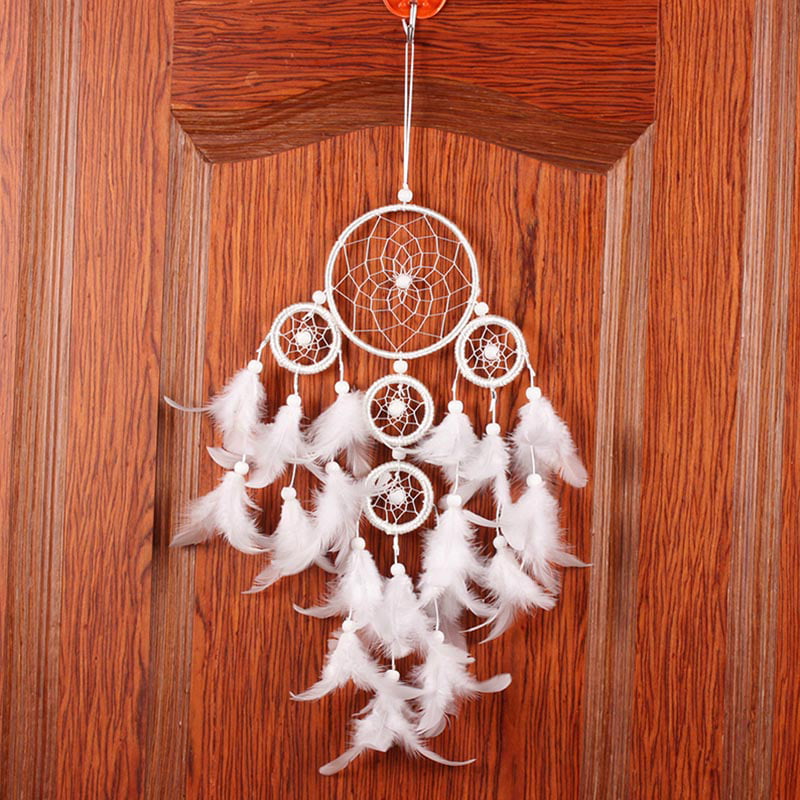 Vektenxi Feathers Dreamcatcher Wind Chime Dream Catcher Net Wall Hanging Home Decor Durable and Useful