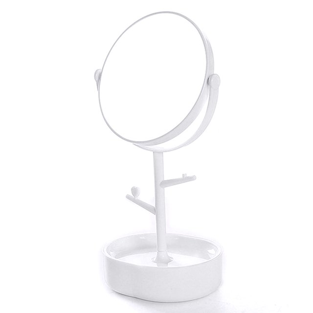 serony Women Girls Rotating Makeup Mirror Dressing Table Stand Mirror Storage Holder Base Bottom