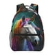 thumbnail image 1 of Disketp Colorful Haired White Horse Mochila Estampada para Hombre y Mujer – Mochila Ligera Clásica con Múltiples Bolsillos para Universidad, Trabajo y Viajes-One Size, 1 of 5