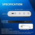 thumbnail image 3 of SUTENGDA 4pcs Car Door lights LED Welcome light Magnetic Control USB Charging Auto Open Door Safe Anti-collision Emergency Signal Lamp car accessories LED Car Ambient light rock lights ro, 3 of 4