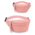 thumbnail image 2 of Clossjun Women Pure Colour Crossbody Bag Casual Lightweight Spacious Shoulder Packs Adjustable belt Waist Bags For Work Out Back To School Pink, 2 of 6
