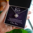 thumbnail image 2 of To The Love of My Life In You I've Found Infinity Knot Necklace Message Card, 2 of 7